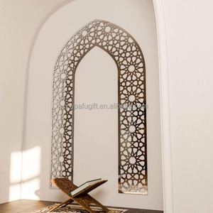 Décoration murale islamique marocaine en acrylique, panneau décoratif Mihrab, art mural musulman pour la maison - Product Image 2