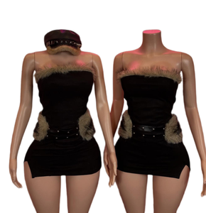 ชุดกระโปรงผู้หญิง Viviblook Z0115ST02 ใหม่ เซ็กซี่ เสื้อครอปแขนกุด สายเดี่ยว กระโปรงเอวสูง พร้อมเข็มขัด ชุดออกงานกลางคืน - Product Image 1