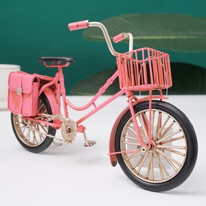 Vélo rétro Vintage en fer, artisanat métallique, modèle fait à la main, décoration de Table, vélo métallique, jouets pour enfants, <span class=keywords><strong>cadeau</strong></span> d'anniversaire, offre spéciale - Product Image 5