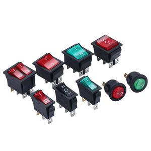 Interruptor basculante KCD1 de 2 pines y 2 posiciones, negro de 4 pines, interruptor de alimentación independiente SPST de 3 pines y 3 posiciones para dispensador de agua y TV - Product Image 1