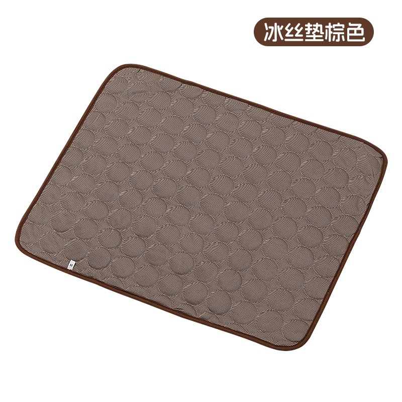Coussin en soie glacée marron