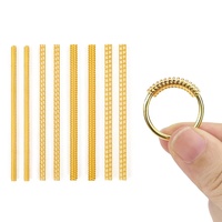Réducteur de taille de bague invisible de haute qualité 10 cm en silicone et plastique, ajusteur de bague, outil de bijouterie pour toutes les bagues, rouge