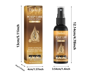 Natural turmeric scalp care <b>spray</b> plant-based <b>hair</b> growth essence suitable for sparse <b>hair</b> and scalp care strengthens <b>hair</b> <b>roots</b> - Product Image 3