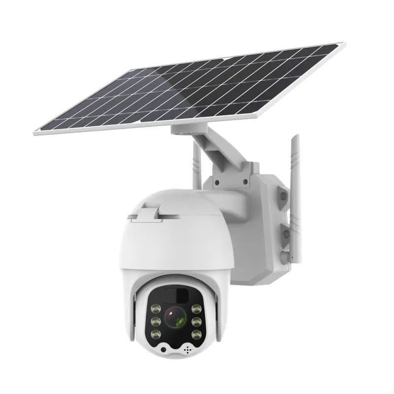 CamKnite 4K güneş açık kamera gece görüş ses insan izleme 4G PTZ kapalı kullanım CMOS sensörü bulut SD kart hafıza kartı