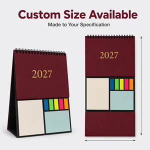 Almanaque 2027, Impresión de Diseño, Calendario de Escritorio Grande Decorativo, Planificador de Mesa con Hojas Intercambiables, Set de Regalo Empresarial, Notas Adhesivas con Calendario - Product Image 3