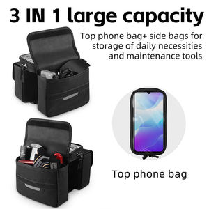 Sac de cadre de vélo WEST BIKING en cuir TPU avec écran tactile, grande capacité 7 pouces, accessoires de vélo - Product Image 2