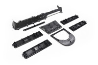 Kit de garnitures intérieures en fibre de carbone forgée W464 pour Mercedes-Benz Classe G AMG G63, garnitures de panneaux de porte et de tableau de bord en carbone, remplacement, 8 pièces