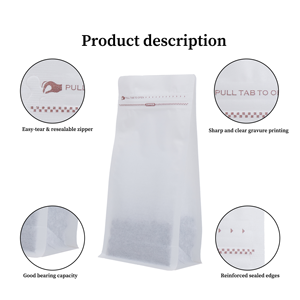 उच्च गुणवत्ता वाले निजी लेबल कई 4 औंस 8 औंस 12 औंस 16 औंस मुद्रित कॉफी बैग 8-साइड सील स्टैंड अप पाउच बैग - Product Image 2