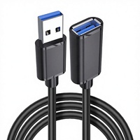 Câble d'extension USB 3.0 Type-C 3A Charge rapide 2m pour ordinateur portable PC TV PS4 Xbox One Disque dur Connecteur mâle femelle