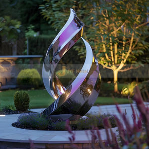 Sculpture d'art décorative en acier inoxydable de taille personnalisée ANW1078, style Art déco, pour hôtels, places et espaces publics - Product Image 5