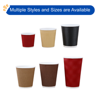 Gobelets à café personnalisés, importation de gobelets en papier de Chine, gobelets en papier ondulé jetables, gobelets en papier biodégradable à paroi ondulée