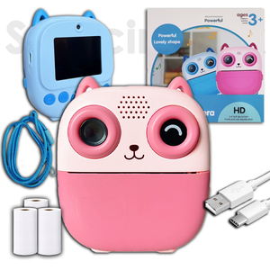 SourcingArk Nueva Cámara Instantánea para Niños con Tarjeta SD, Mini Cámara de Juguete para Niños Pequeños, 1080P HD, con Música y Juegos, Mini Cámara de Impresión para Niños S5 - Product Image 1