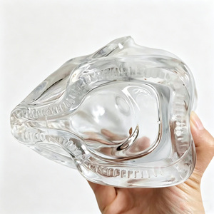 Flint Glass 700ml Botella Fabricantes Goblin Head Whisky Vodka Licor Corked Decanter Devil Halloween Decoración Personalizar - Product Image 2