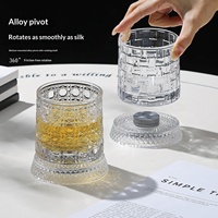 Verre Moderne Lumineux en Verre Cristal pour Whisky et Liqueurs – Tasse Haut de Gamme pour Café Glacé Américain – Gobelet Portable Unisexe
