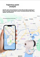 Traceur GPS pour oiseaux Parrot GS, bague de pied, suivi à distance, surveillance, compatible Android/iOS, Bluetooth, PVC, étanche IP67, 4G/5G/WiFi