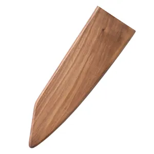 Hot Sale Wooden Sheath Walnut Wood Kitchen Knife Blade Protector Professional Chef Knives Accessories