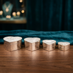 Ensemble de 4 récipients en laiton plaqué argent - Product Image 1