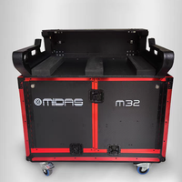Flight case robuste en aluminium pour console de mixage numérique M32, avec système de levage rétractable facile, directement de l'usine