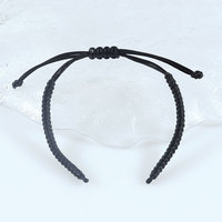Bricolage Cordes tissées à la main Noeud de corde à la main Cordon tressé coloré semi-fini Bracelets réglables