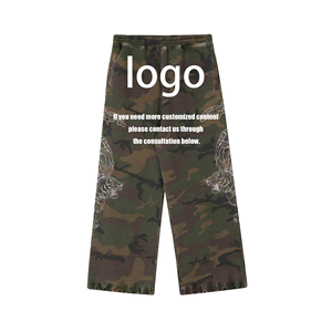 Pantalon de survêtement unisexe Y2K imprimé bêtes exotiques, 100 % coton, écologique, imperméable, respirant, tricoté - Product Image 2