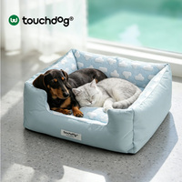 Coussin rafraîchissant pour animaux de compagnie Touchdog Cloud Series, matelas respirant en fibre glacée pour chien, coussin d'été pour chien, transat extérieur pour animaux de compagnie, faible MOQ, OEM