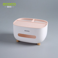 Boîte à serviettes en papier de rangement pour bureau télécommandé multifonctionnel de luxe nordique créatif