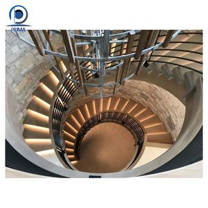 Cầu thang cong kiến trúc dẫn chiếu sáng và nguyên tắc kỹ thuật kết cấu - Product Image 6