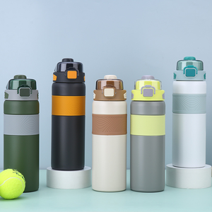 ขวดน้ำสำหรับออกกำลังกายทำจากสเตนเลสสีสันสดใสและมีสไตล์304แก้วในสำนักงานออกแบบโลโก้ได้ตามต้องการ - Product Image 1