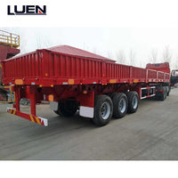 Camion à benne basculante à 3 essieux, semi-remorque à benne basculante, remorque à benne basculante, 13 tonnes, marque Fuwa, suspension mécanique Q345B, prix avantageux