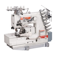 Machine à coudre industrielle Siruba F007K à lit plat ultra-plat, point interlock, avec double surjetage des côtés