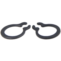 Black Oxide 65Mn External Circlip for Shaft Retaining Anti Loosening Lock Ring Motor Gear Bearing Axial Positioning Fastener