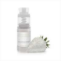 Poudre scintillante argentée blanche comestible pour décorations de biscuits, boissons, pâtisserie, poudre de perle comestible