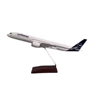Modelo de avión <span class=keywords><strong>Airbus</strong></span> <span class=keywords><strong>A350</strong></span> Lufthansa, 37cm, escala 1/180, pantalla LED, modelo de avión, ltd., madera Artificial de aviación o resina CN;GUA - Product Image 1