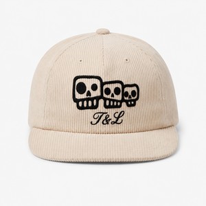 Wholesale T&L Custom Logo Chenille Embroidered 6-Panel Corduroy Adjustable Snapback Cap Luxury <b>Flat</b> Brim <b>Hat</b> - Product Image 2