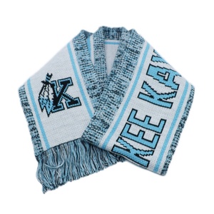 Ensemble bonnet et écharpe longue en tricot épais et chaud, broderie personnalisée, couleurs mélangées, pour femmes et hommes, hiver - Product Image 6