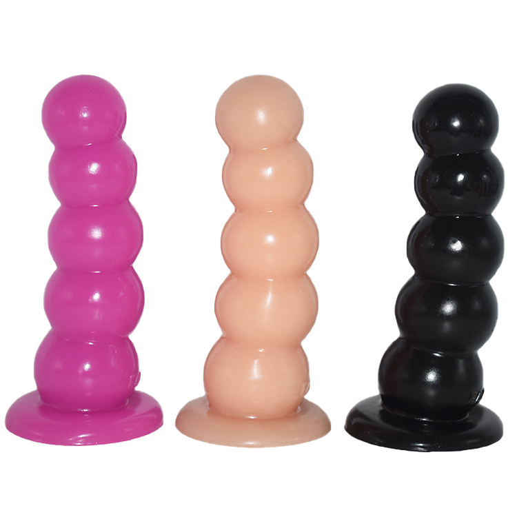 7.8" PVC Big Anal Beads Dildo - Graduated Ripple Ribbed Butt Plug for  Unisex Pleasure, Soft Waterproof Design, CE ROHS Certified