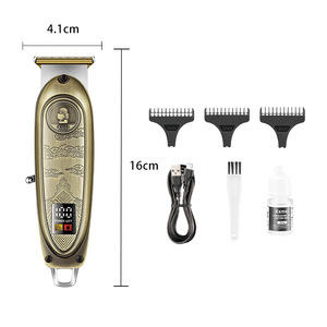 เครื่องตัดผมไฟฟ้า Kemei รุ่น KM-1589 แบบโลหะ สำหรับมืออาชีพ พร้อมระบบชาร์จ USB และหน้าจอแสดงผลดิจิตอล - Product Image 2