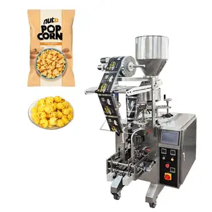 Multifungsi kemasan Popcorn vertikal otomatis cangkir volumetrik mengukur benih Cashee kacang pengepakan Popcorn