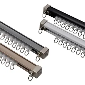 Rideau de cube en aluminium robuste, système de poulie pour le pliage, 1 pièce - Product Image 1