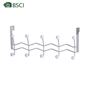 Home Basics Over the Door 5 Hook Towel Rack with PP Balls - Product Image 2