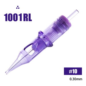 Agujas de Cartucho Desechables para Tatuaje 1R de Acero Inoxidable 316, Caja de 10 Piezas para Maquillaje Permanente - Product Image 1