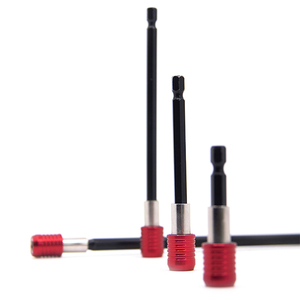Perceuse électrique 300 mm Poignée hexagonale en alliage rouge Extension à dégagement rapide Tige <span class=keywords><strong>autobloquante</strong></span> - Product Image 6