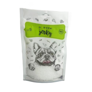 Nuovi sacchetti di alluminio autosostanti stampati personalizzati per cibo per cani con chiusura a cerniera, che consentono di vedere il prodotto interno - Product Image 6