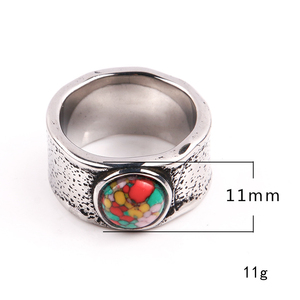 Anillos <span class=keywords><strong>Atila</strong></span> AJ-0217 de Acero Inoxidable Chapado en Oro con Forma de Animal y Piedras Preciosas para Hombre, Joyería Moderna de Estilo Hip Hop Punk para Fiestas - Product Image 2