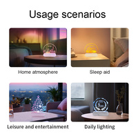 Lampe de nuit LED 3D en acrylique à batterie USB personnalisée Lampe de table à illusion 3D pour chambre d'enfant Lumières 3D décoratives Cadeau pour la maison intelligente