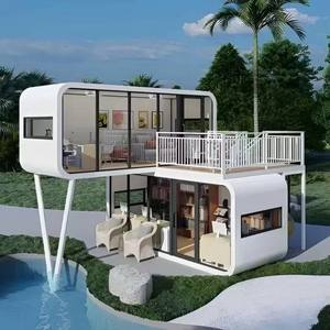 Luxury Apple Pod Space Modular <strong>Capsule</strong> House 2-Story Apple Cabin Mobile Home - Product Image 6