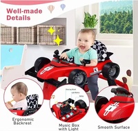 Brightbebe 2-in-1 Walker Lipat Multifungsi Tinggi Dapat Disesuaikan Kecepatan Musik Lampu Anti-Jungkir Kapasitas Beban 15kg Bayi Baru Lahir