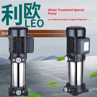 Pompa Sentrifugal Multistage Vertikal Baja Tahan Karat Leo EVPm2/EVP4 untuk Pengolahan Air Reverse Osmosis Booster 220V/380V 30kg Lebih Berat