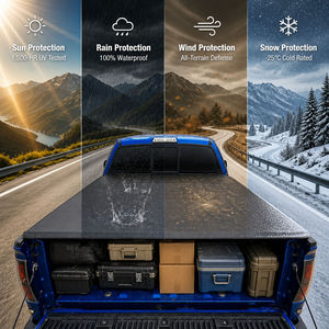 Copertura per cassone Hon-da Ridgeline, scansionata in 3D, su misura, con binari in alluminio di grado aeronautico, senza foratura, con morsetti, copertura per pianale del camion - Product Image 3