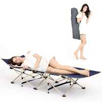 Lit de Camping à cadre métallique pliant Portable de haute qualité pour adultes Vente en gros de lit de couchage portable en plein air